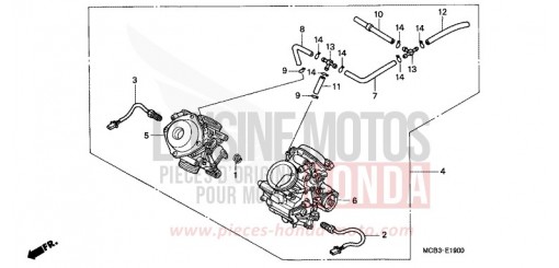 CARBURATEUR (ENS.) XL650V1 de 2001